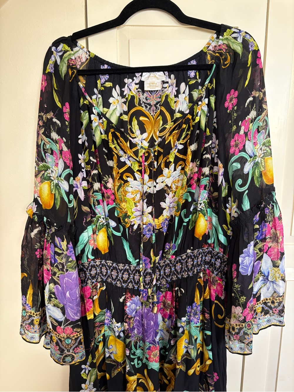 Camilla black and floral maxi size XL - stunning! NWOT - Picture 13 of 13